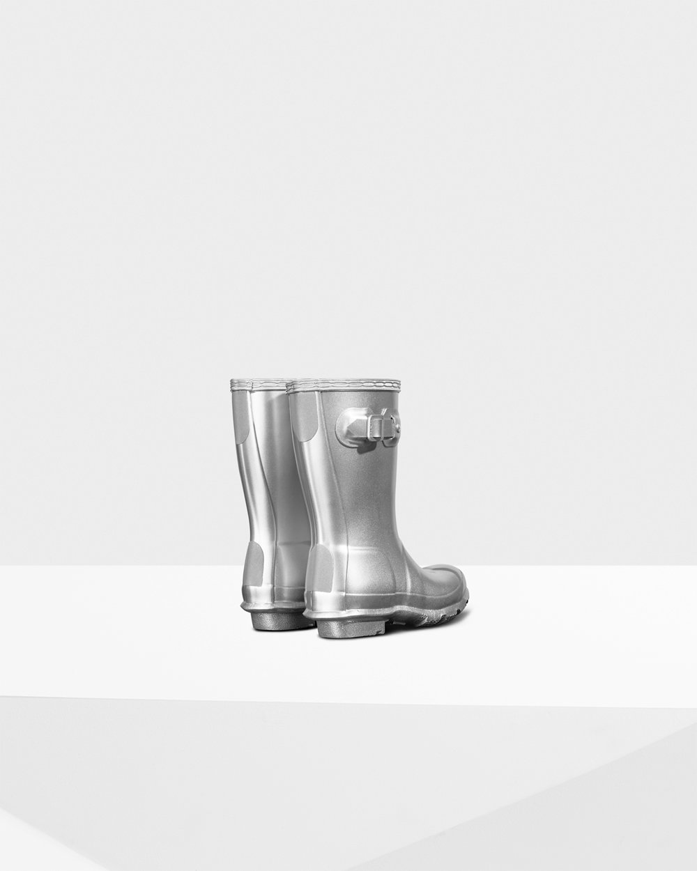 Kids Hunter Rain Boots Silver - Original Little Metallic - 5639142-KF